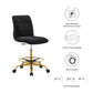 Modway Ripple Armless Performance Velvet Drafting Chair FredCo