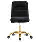 Modway Ripple Armless Performance Velvet Office Chair FredCo