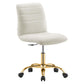 Modway Ripple Armless Performance Velvet Office Chair FredCo