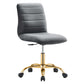 Modway Ripple Armless Performance Velvet Office Chair FredCo