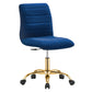 Modway Ripple Armless Performance Velvet Office Chair FredCo