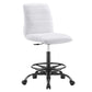 Modway Ripple Armless Vegan Leather Drafting Chair FredCo