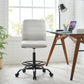 Modway Ripple Armless Vegan Leather Drafting Chair FredCo