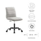 Modway Ripple Armless Vegan Leather Office Chair FredCo