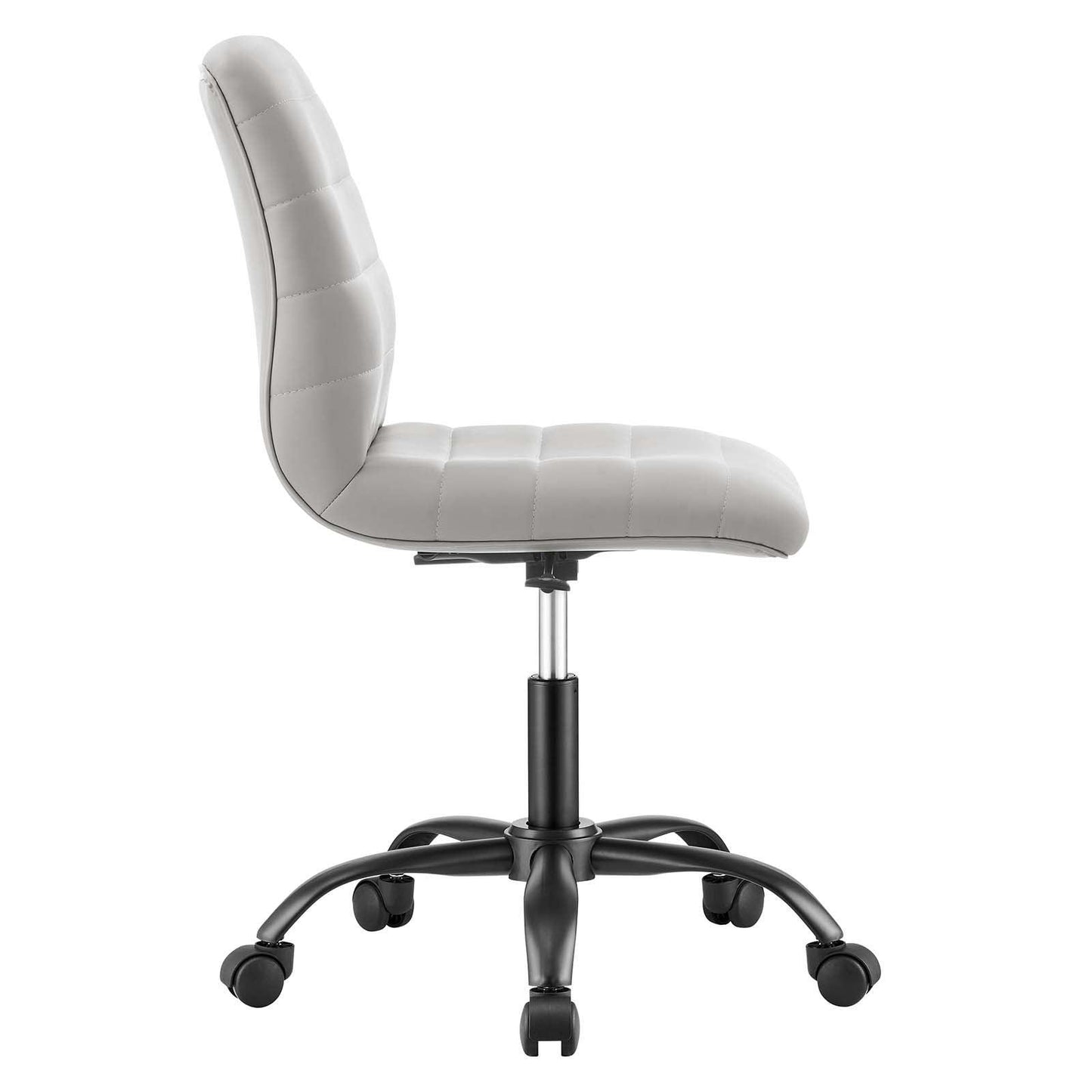 Modway Ripple Armless Vegan Leather Office Chair FredCo