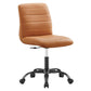Modway Ripple Armless Vegan Leather Office Chair FredCo