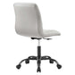 Modway Ripple Armless Vegan Leather Office Chair FredCo
