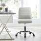 Modway Ripple Armless Vegan Leather Office Chair FredCo