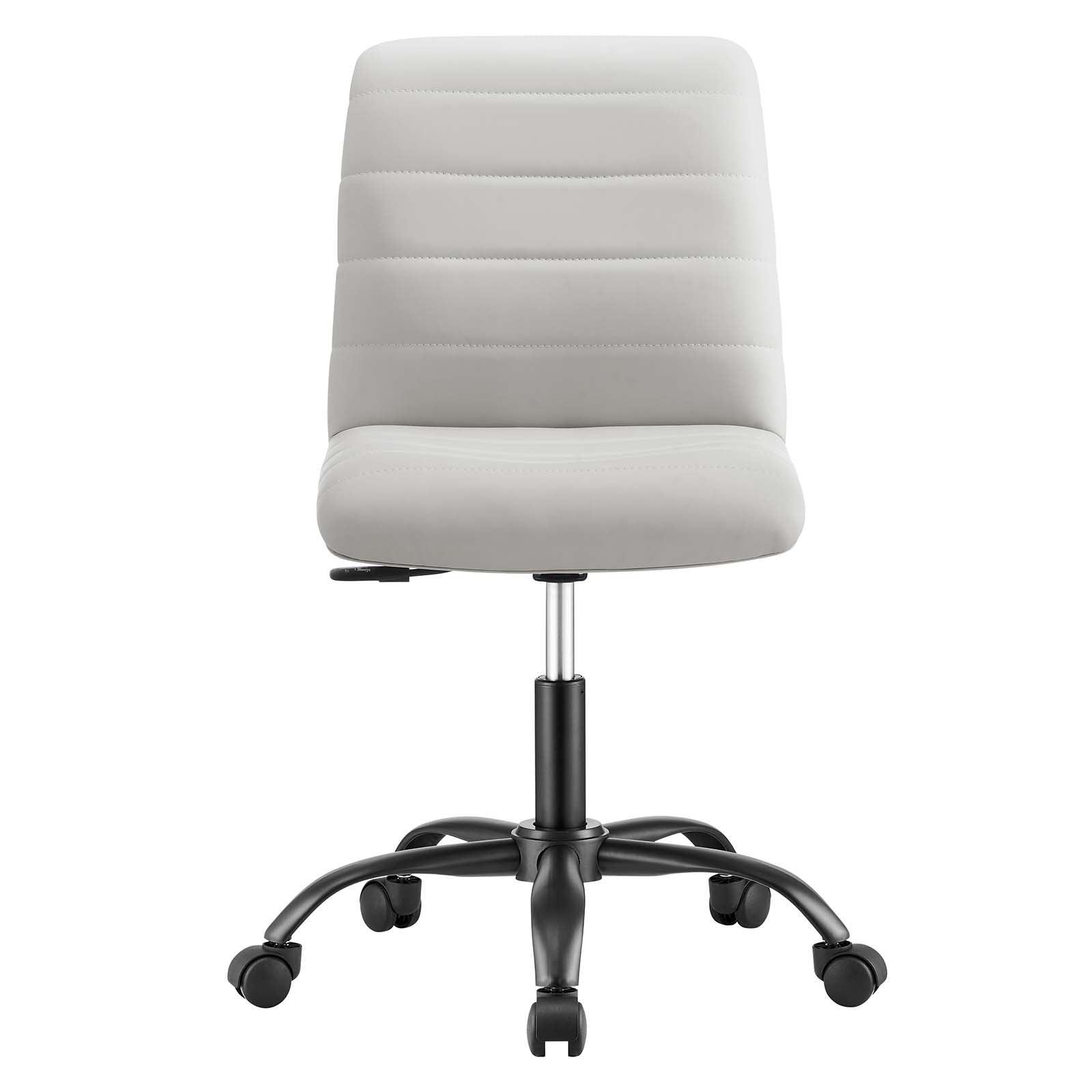 Modway Ripple Armless Vegan Leather Office Chair FredCo