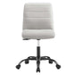 Modway Ripple Armless Vegan Leather Office Chair FredCo