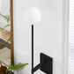 Modway Riva White Globe Wall Sconce FredCo