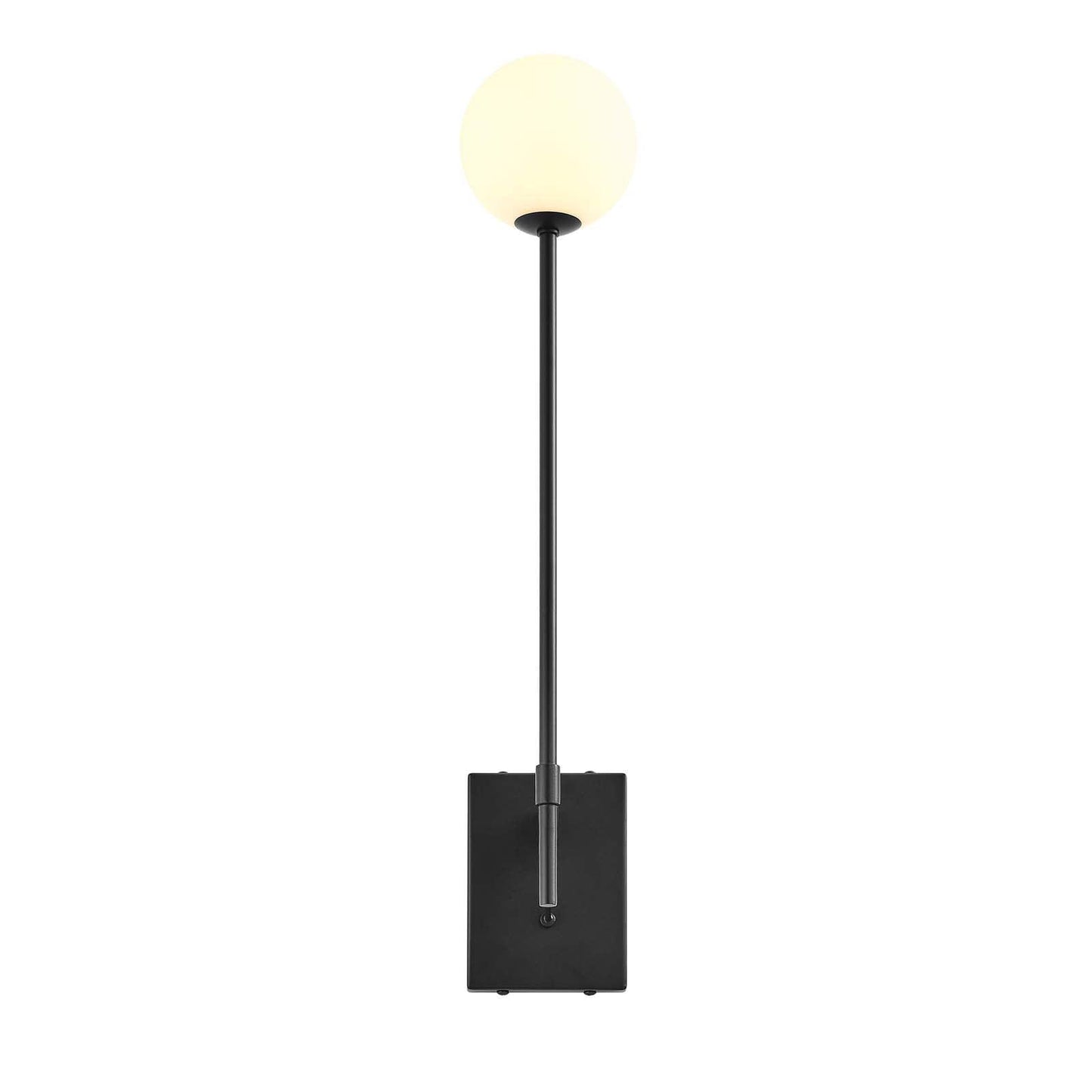 Modway Riva White Globe Wall Sconce FredCo