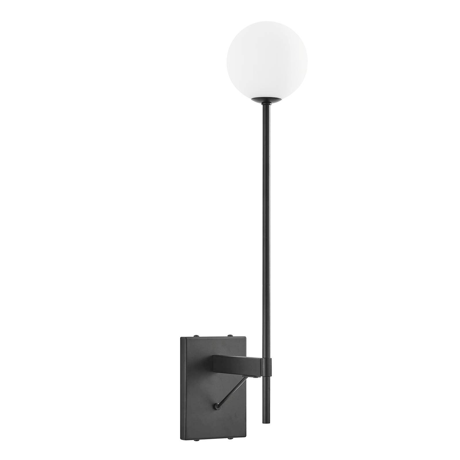 Modway Riva White Globe Wall Sconce FredCo
