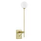 Modway Riva White Globe Wall Sconce FredCo