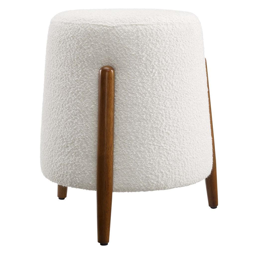 Modway Riven Upholstered Boucle Fabric Ottoman FredCo