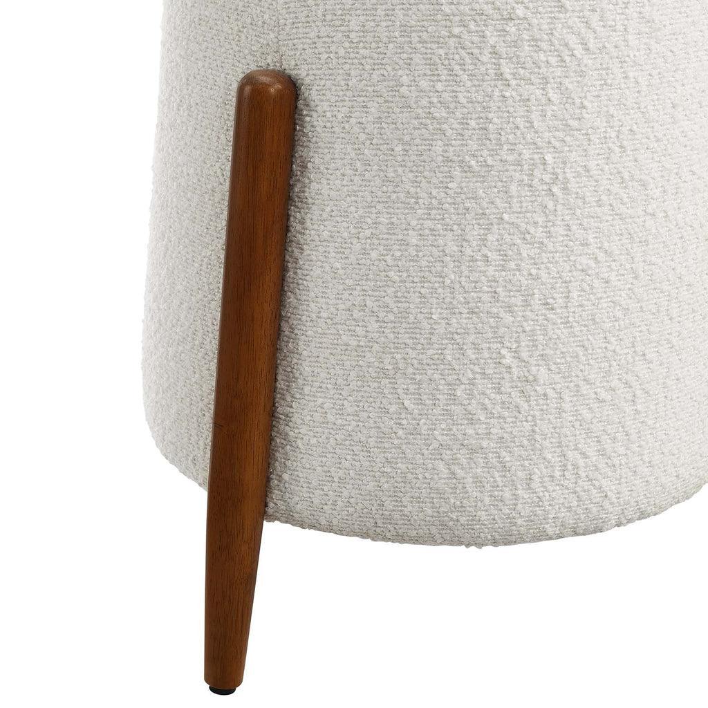 Modway Riven Upholstered Boucle Fabric Ottoman FredCo