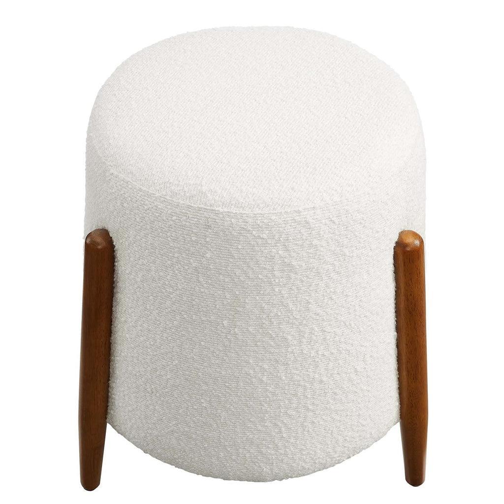 Modway Riven Upholstered Boucle Fabric Ottoman FredCo