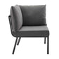 Modway Riverside 6 Piece Outdoor Patio Aluminum Set FredCo