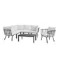 Modway Riverside 7 Piece Outdoor Patio Aluminum Set FredCo