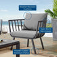 Modway Riverside Outdoor Patio Aluminum Armchair FredCo