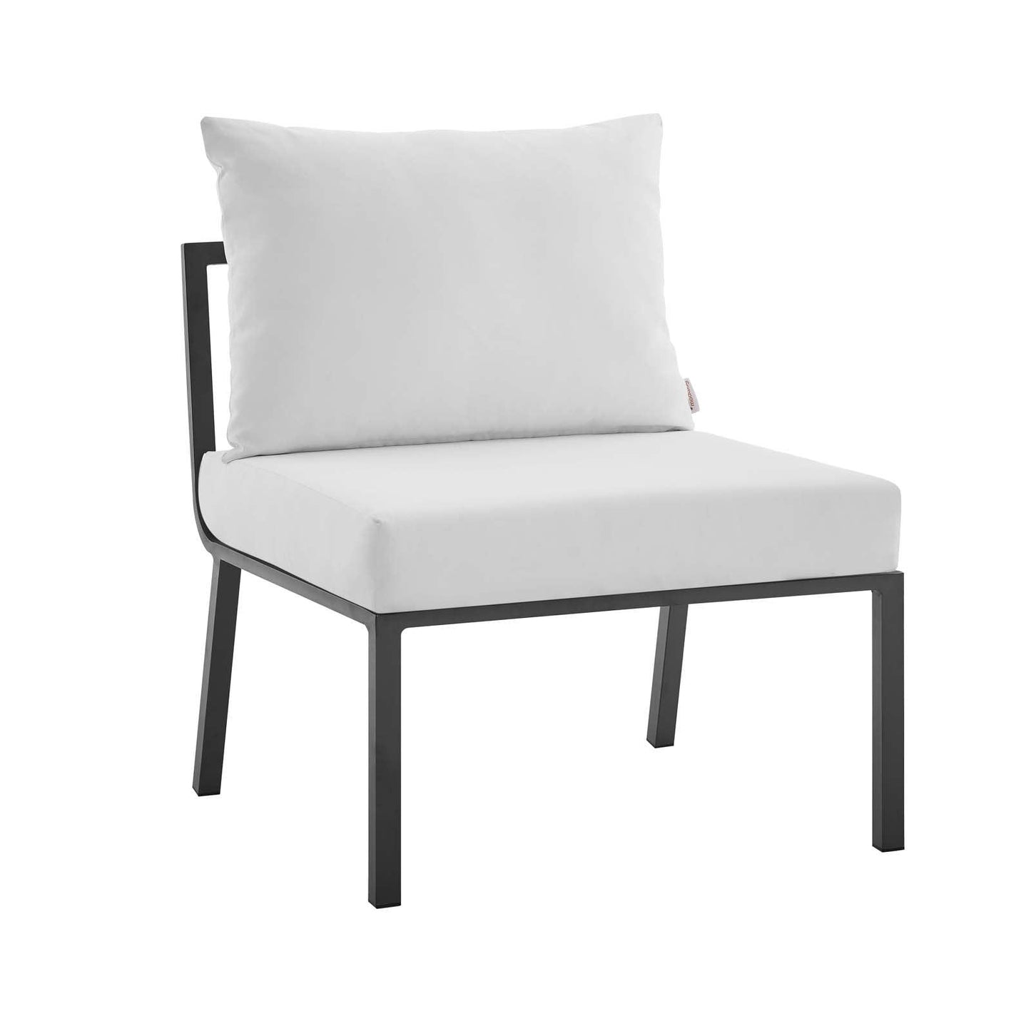 Modway Riverside Outdoor Patio Aluminum Armless Chair FredCo
