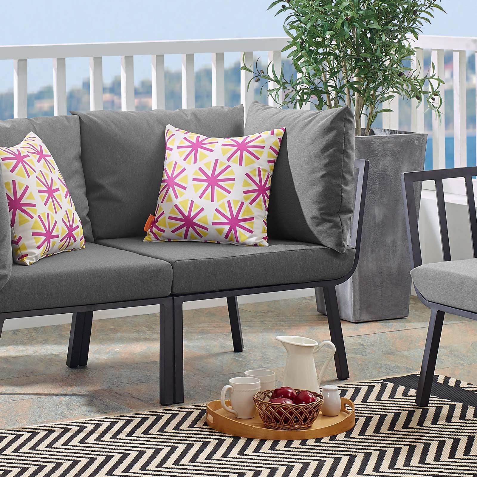 Modway Riverside Outdoor Patio Aluminum Corner Chair FredCo