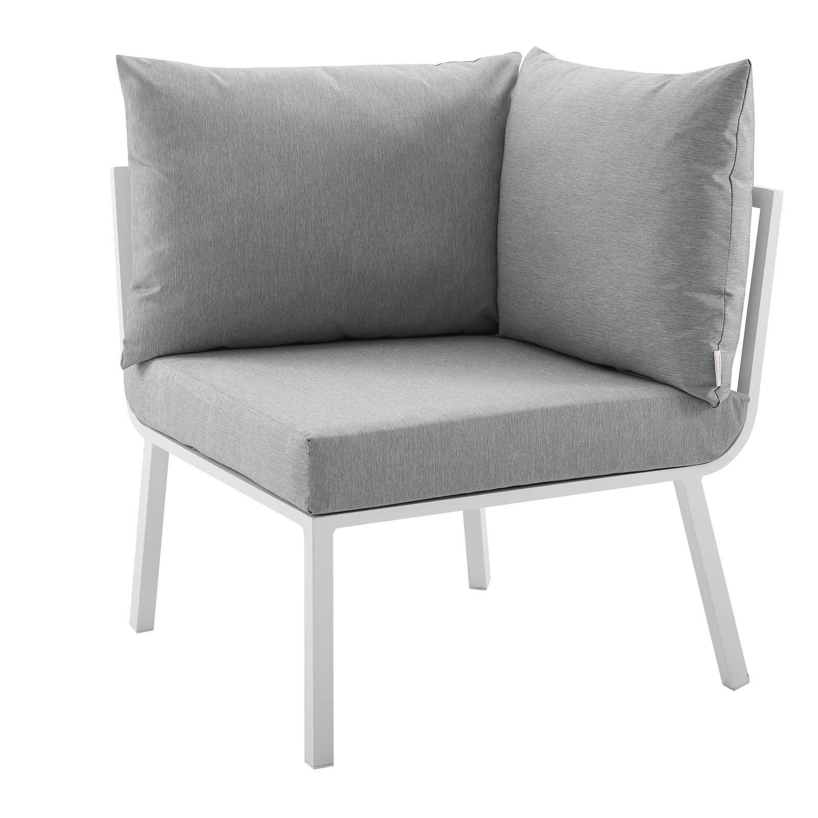 Modway Riverside Outdoor Patio Aluminum Corner Chair FredCo