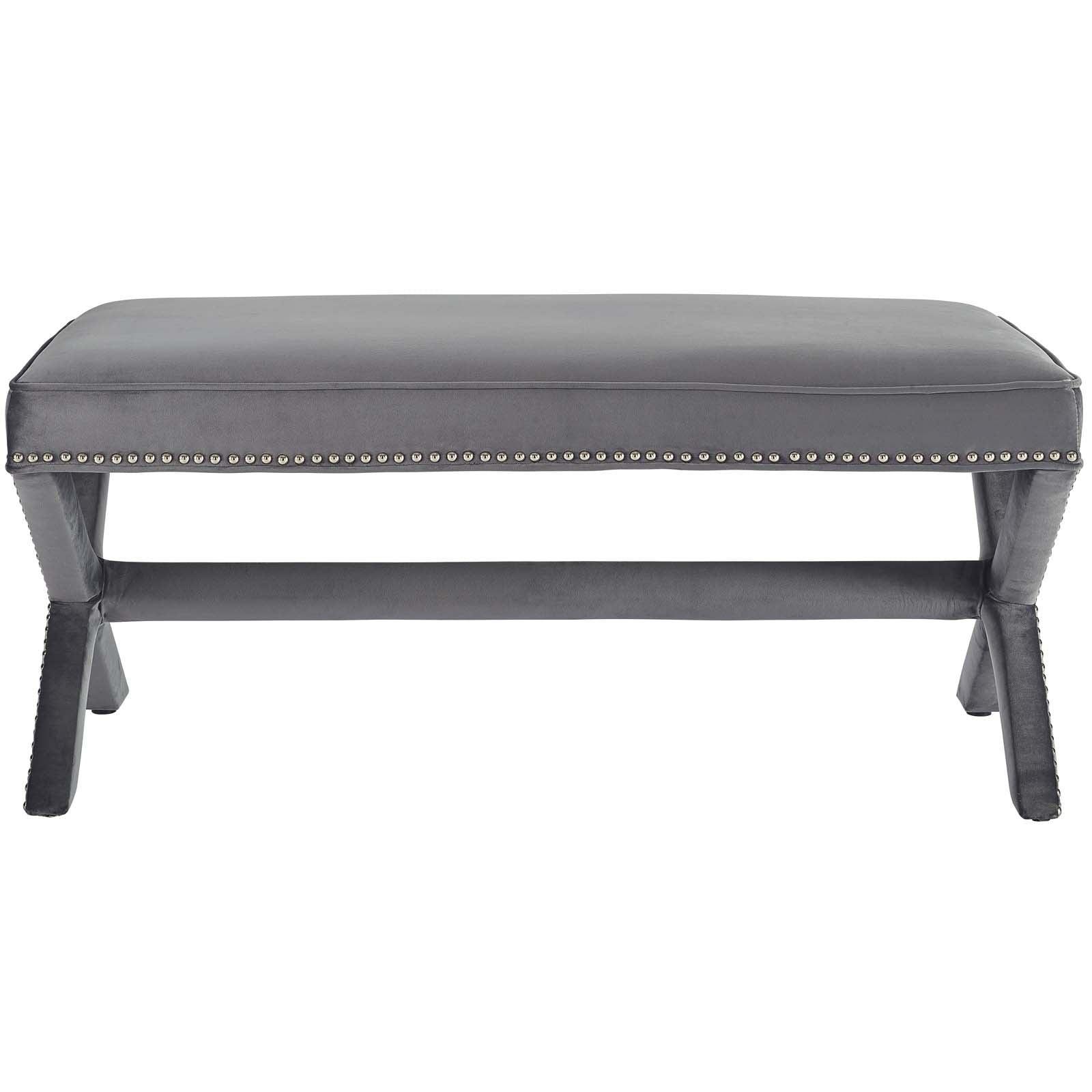 Modway Rivet Performance Velvet Bench FredCo
