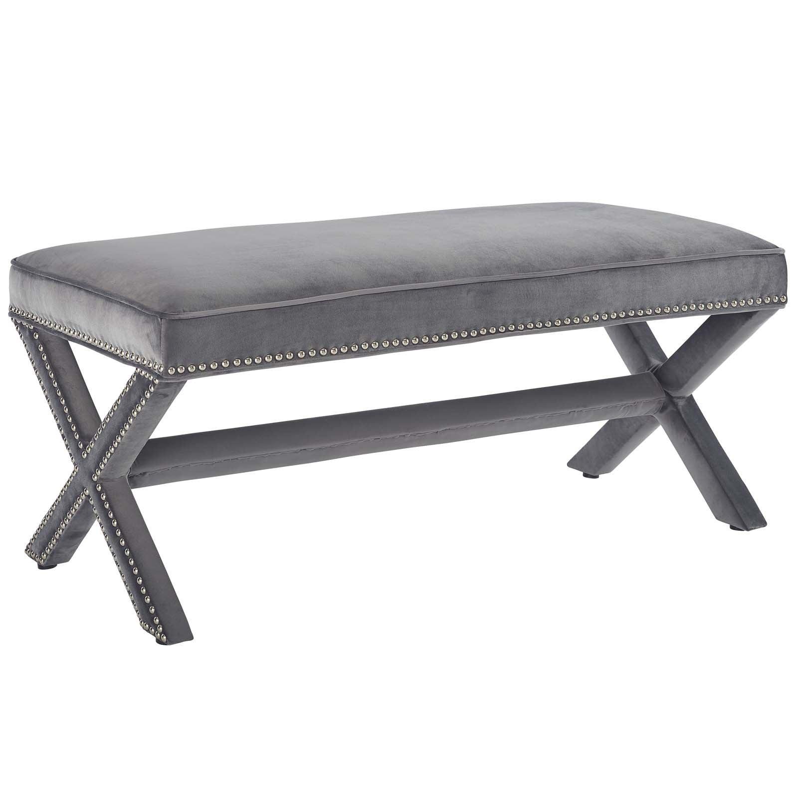 Modway Rivet Performance Velvet Bench FredCo