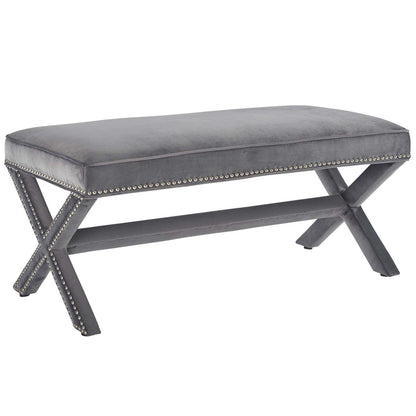 Modway Rivet Performance Velvet Bench FredCo