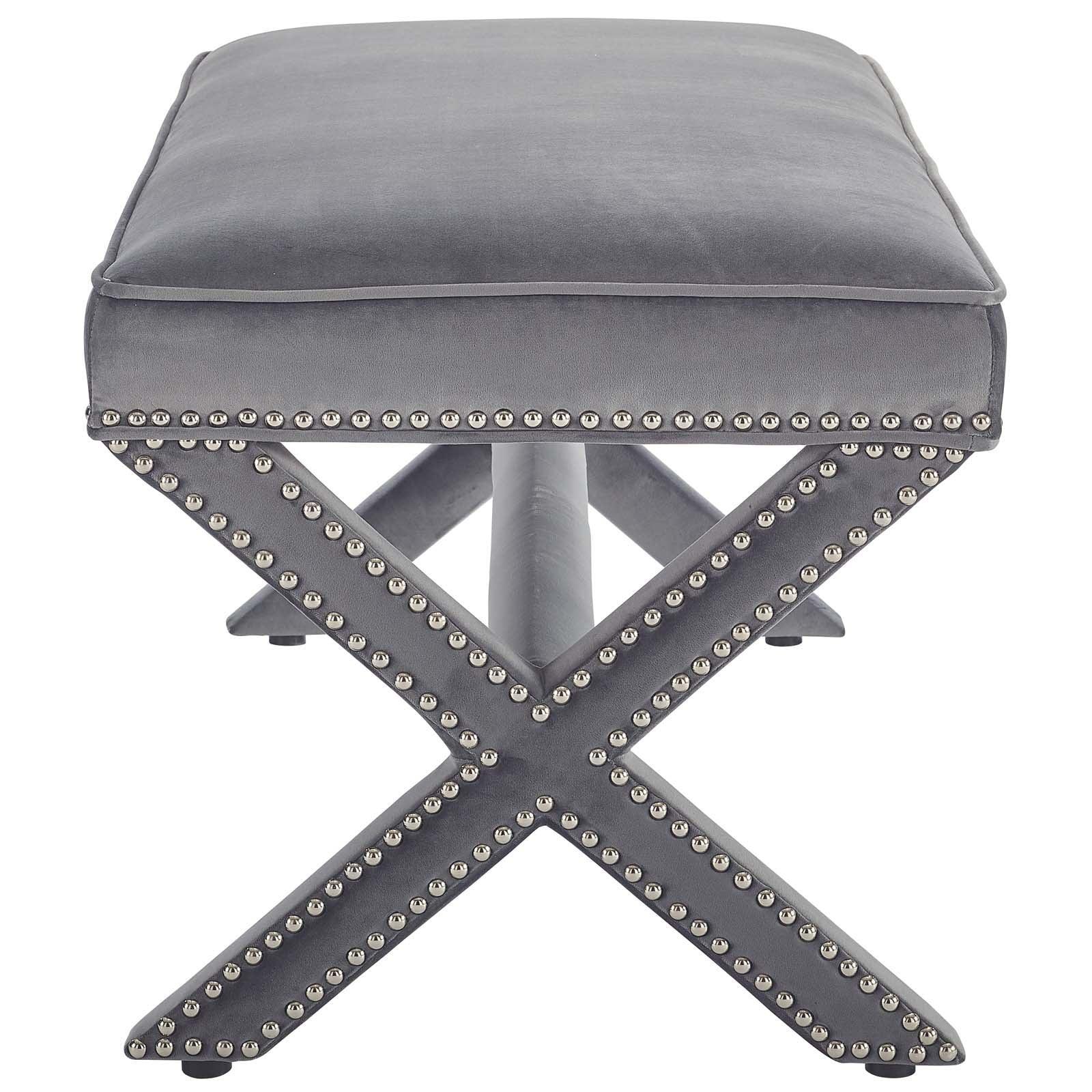 Modway Rivet Performance Velvet Bench FredCo