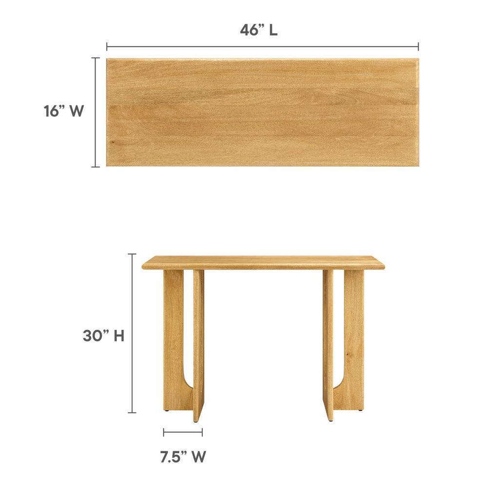 Modway Rivian 46" Console Table Solid Mango Wood FredCo