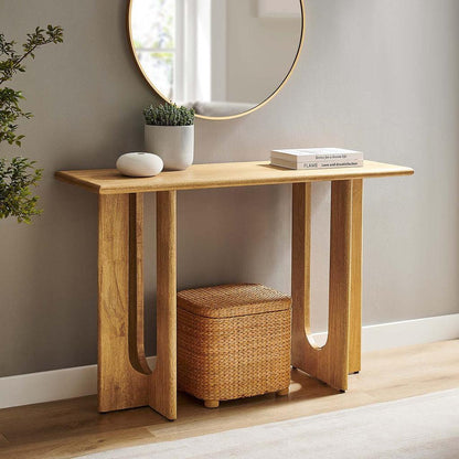 Modway Rivian 46" Console Table Solid Mango Wood FredCo