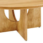 Modway Rivian Round 34" Coffee Table Solid Mango Wood FredCo