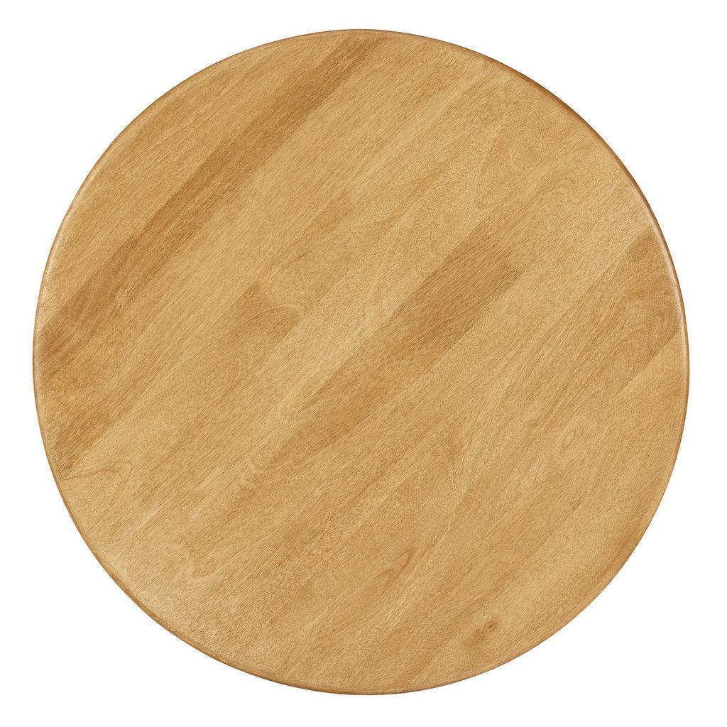 Modway Rivian Round 34" Coffee Table Solid Mango Wood FredCo