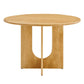 Modway Rivian Round 48" Wood Dining Table Solid Mango FredCo