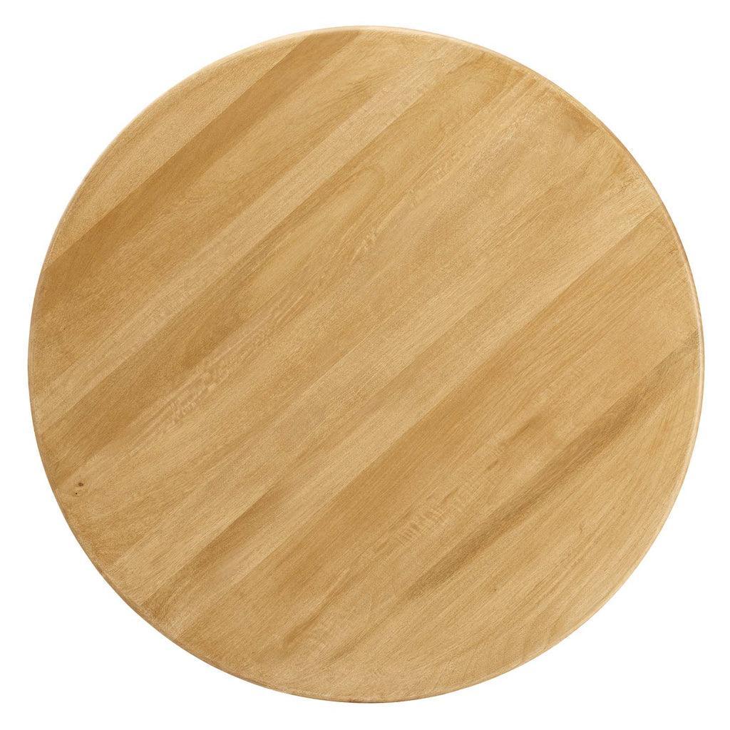 Modway Rivian Round 48" Wood Dining Table Solid Mango FredCo