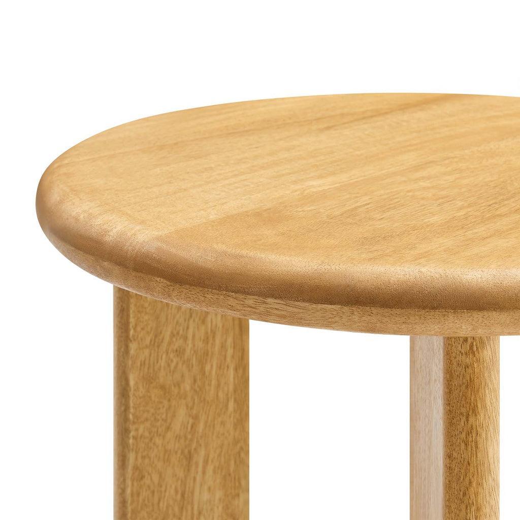 Modway Rivian Round Side Table Solid Mango Wood FredCo