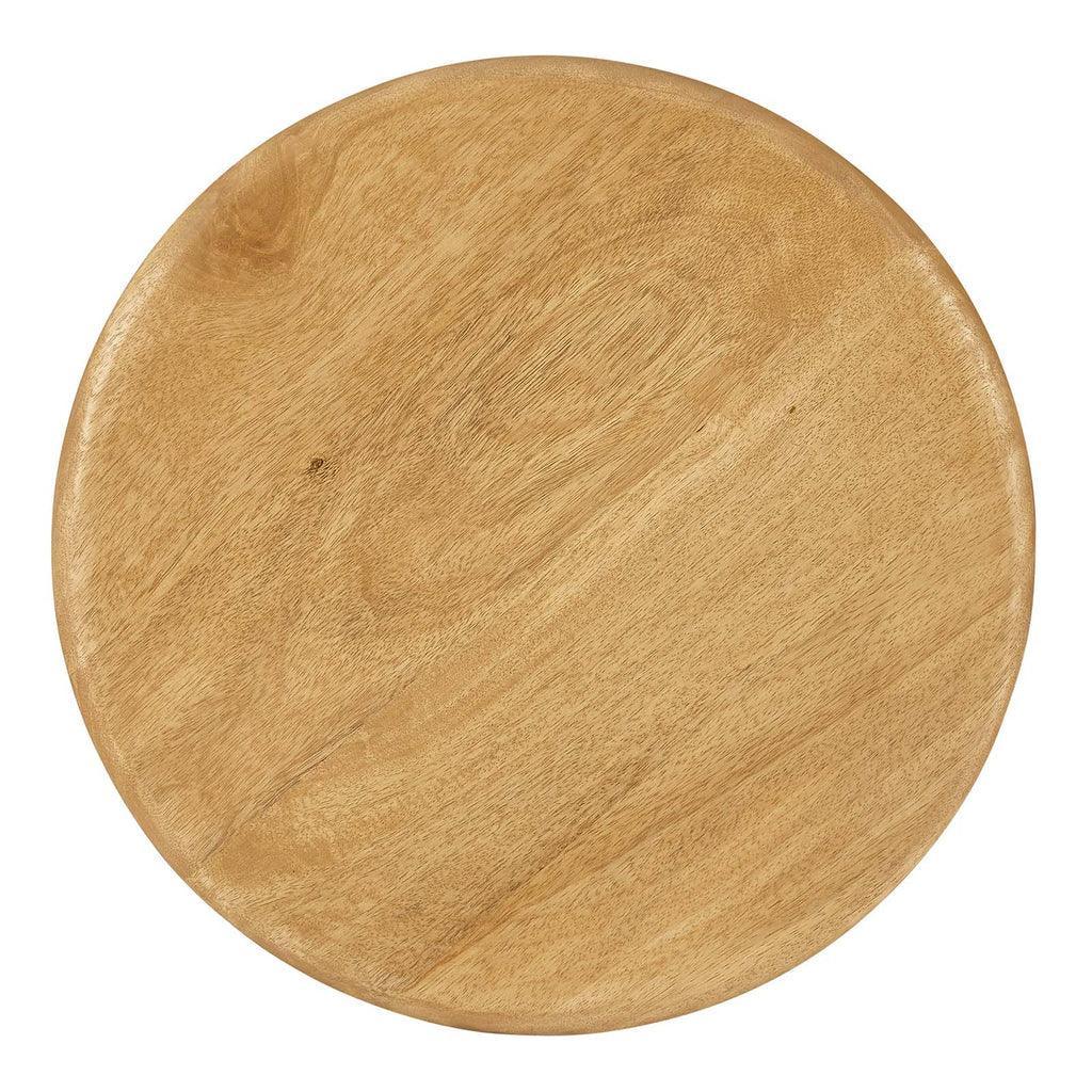 Modway Rivian Round Side Table Solid Mango Wood FredCo