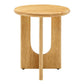 Modway Rivian Round Side Table Solid Mango Wood FredCo
