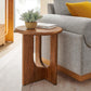 Modway Rivian Round Side Table Solid Mango Wood FredCo
