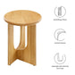 Modway Rivian Round Side Table Solid Mango Wood FredCo