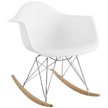 Modway Rocker Plastic Lounge Chair FredCo