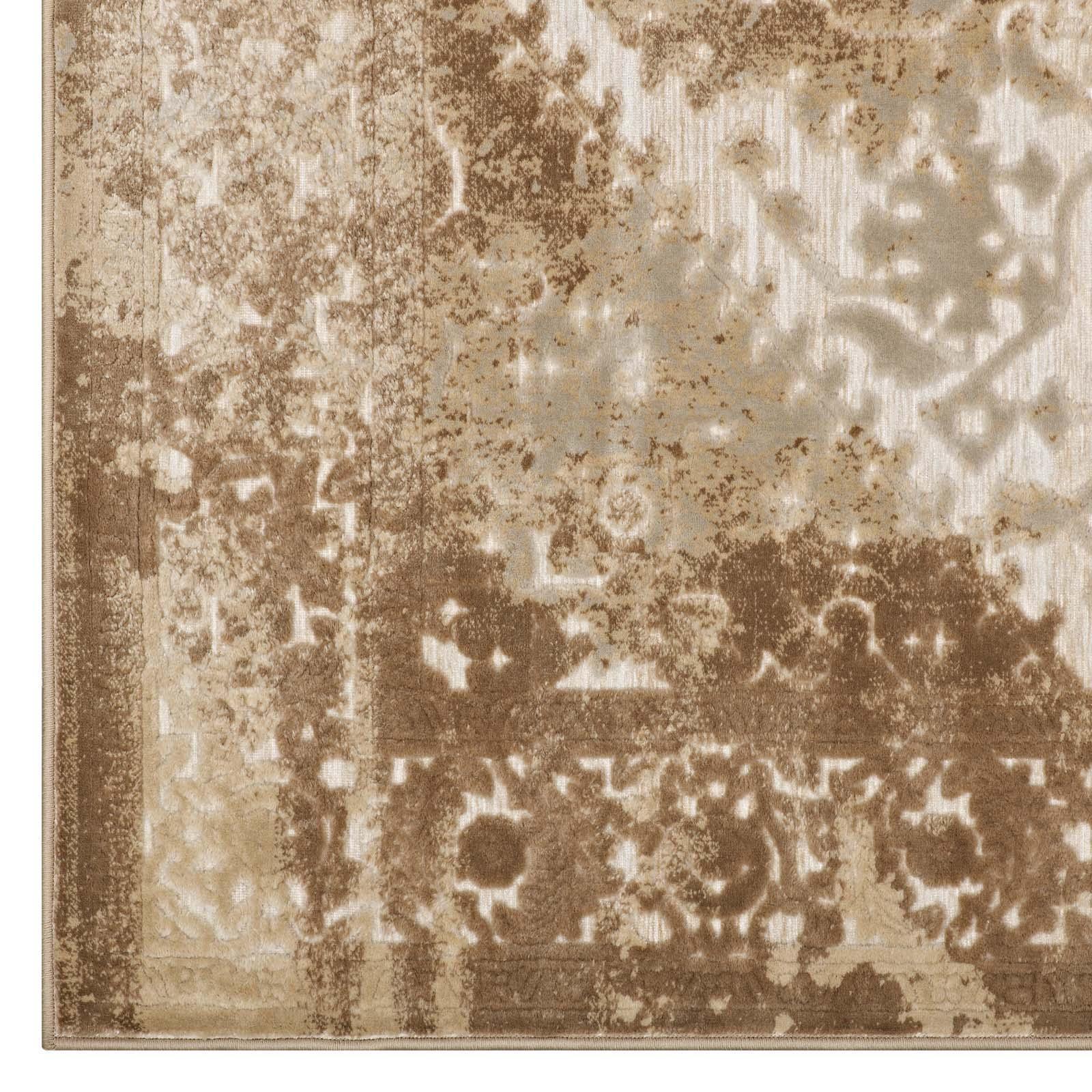 Modway Rosina Distressed Persian Medallion Area Rug FredCo