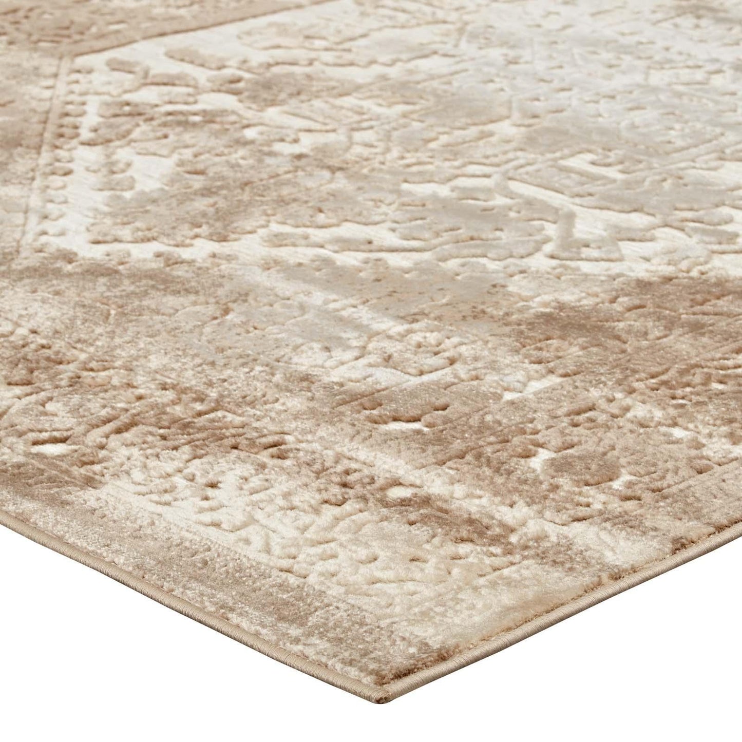 Modway Rosina Distressed Persian Medallion Area Rug FredCo