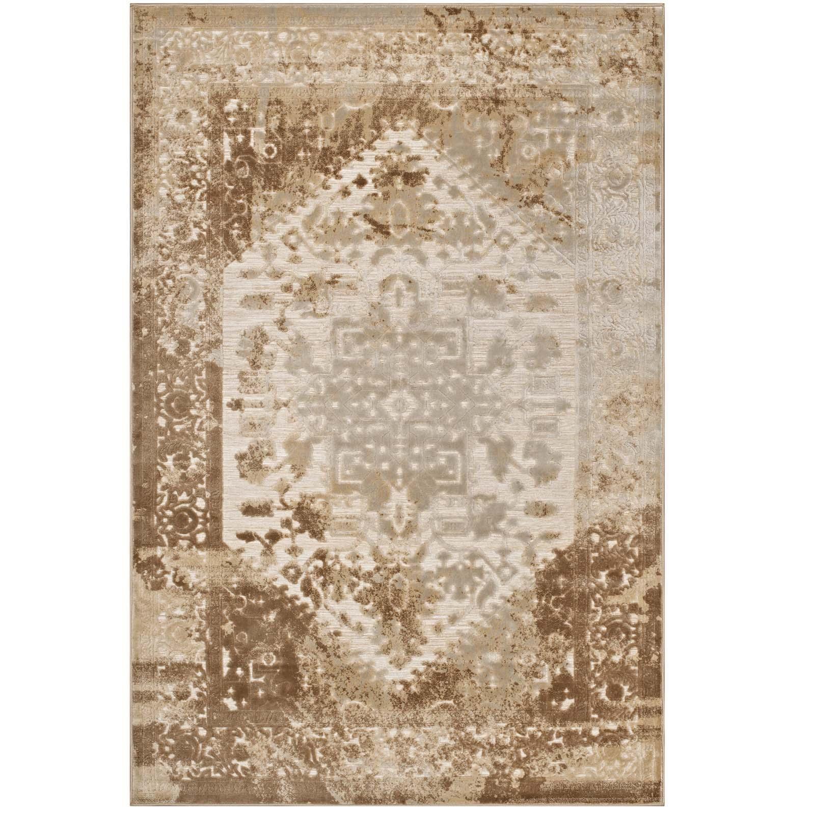 Modway Rosina Distressed Persian Medallion Area Rug FredCo