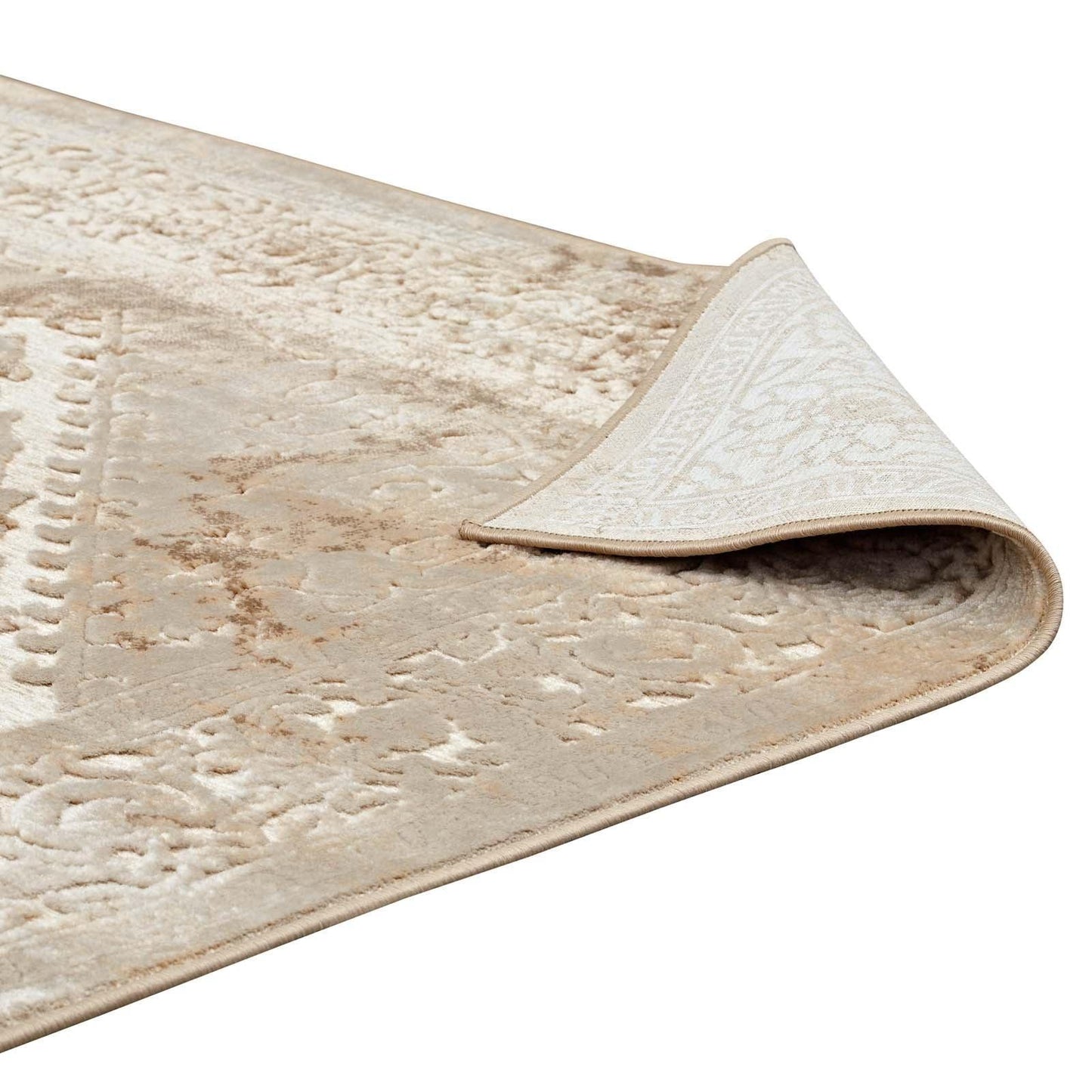 Modway Rosina Distressed Persian Medallion Area Rug FredCo