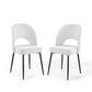 Modway Rouse Dining Side Chair Upholstered Fabric Set of 2 FredCo