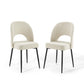 Modway Rouse Dining Side Chair Upholstered Fabric Set of 2 FredCo