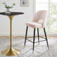 Modway Rouse Performance Velvet Bar Stool FredCo